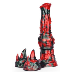 MONSTERED Gode Jofortix 23 x 7cm Noir et Rouge